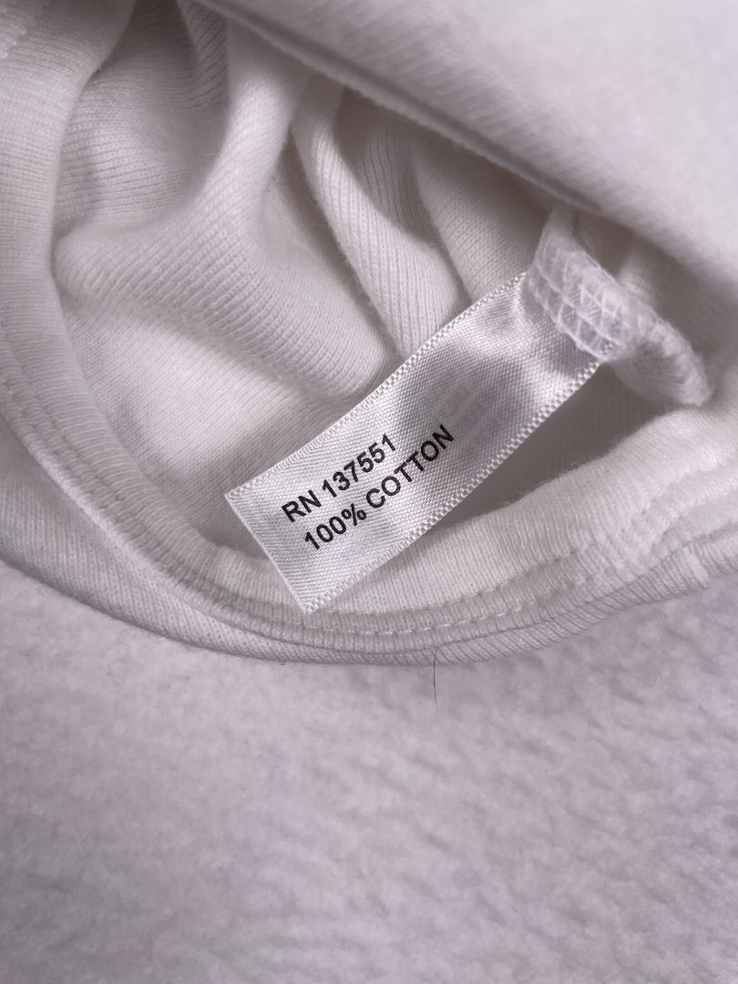 6 mo, Leveret, White, Turtleneck long-sleeve bodysuit