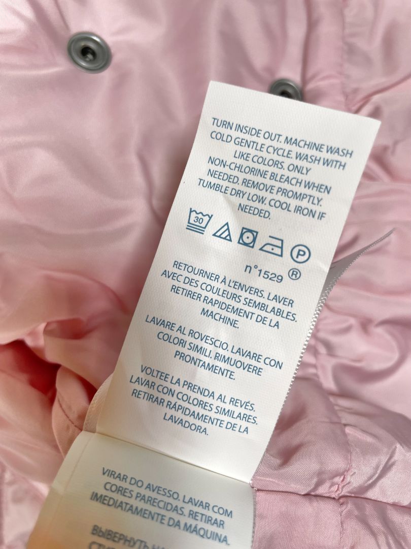 12 mo, Ralph Lauren, Pink, Quilted double-breasted jacket