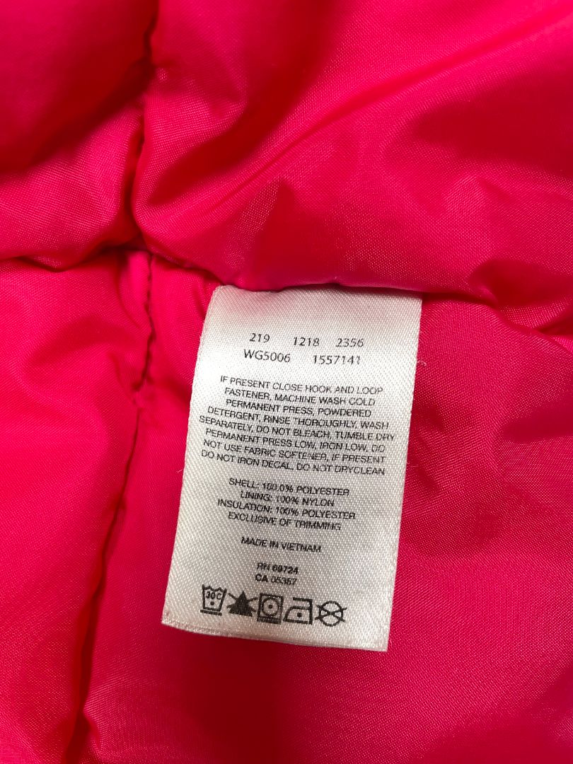 4-5, Columbia, Red, Blue patterned Horizon Ride insulated winter jacket