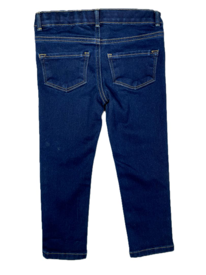 3/3T, Jumping Beans, Blue, Jeans, adjustable w/ snap closure