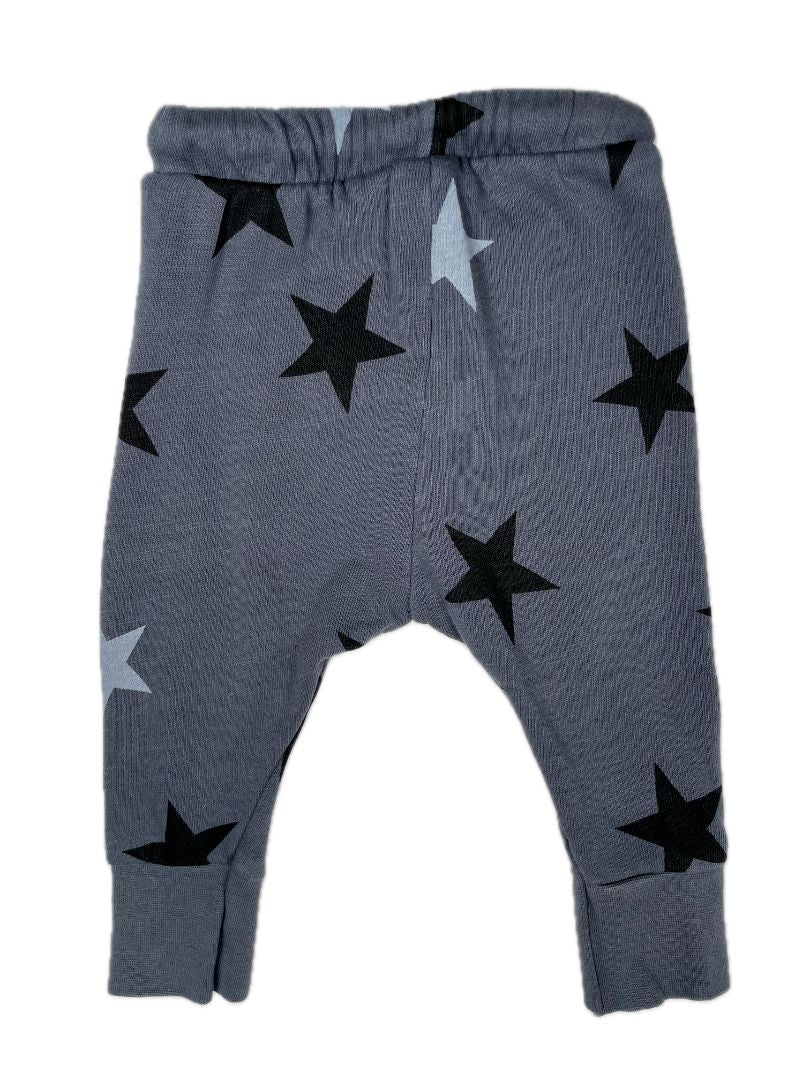 9-12 mo, Zara, Blue, Star print drawstring sweatpants, front pocket