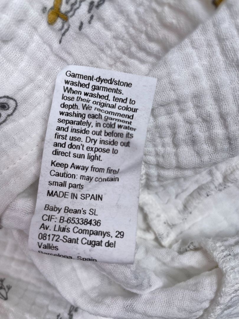 2/2T, Bean's Barcelona, White, Muslin boat / sea print sleeveless dress