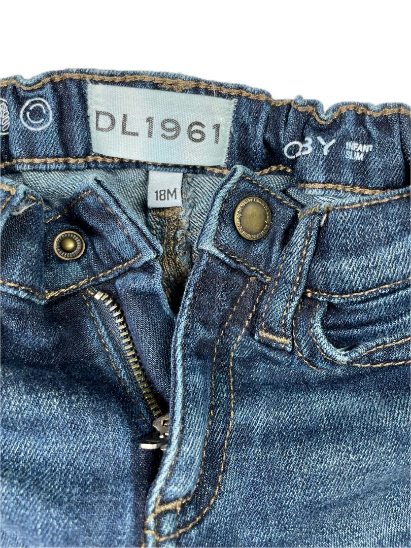 18 mo, DL1961, Blue, Toby slim fit jeans, adjustable