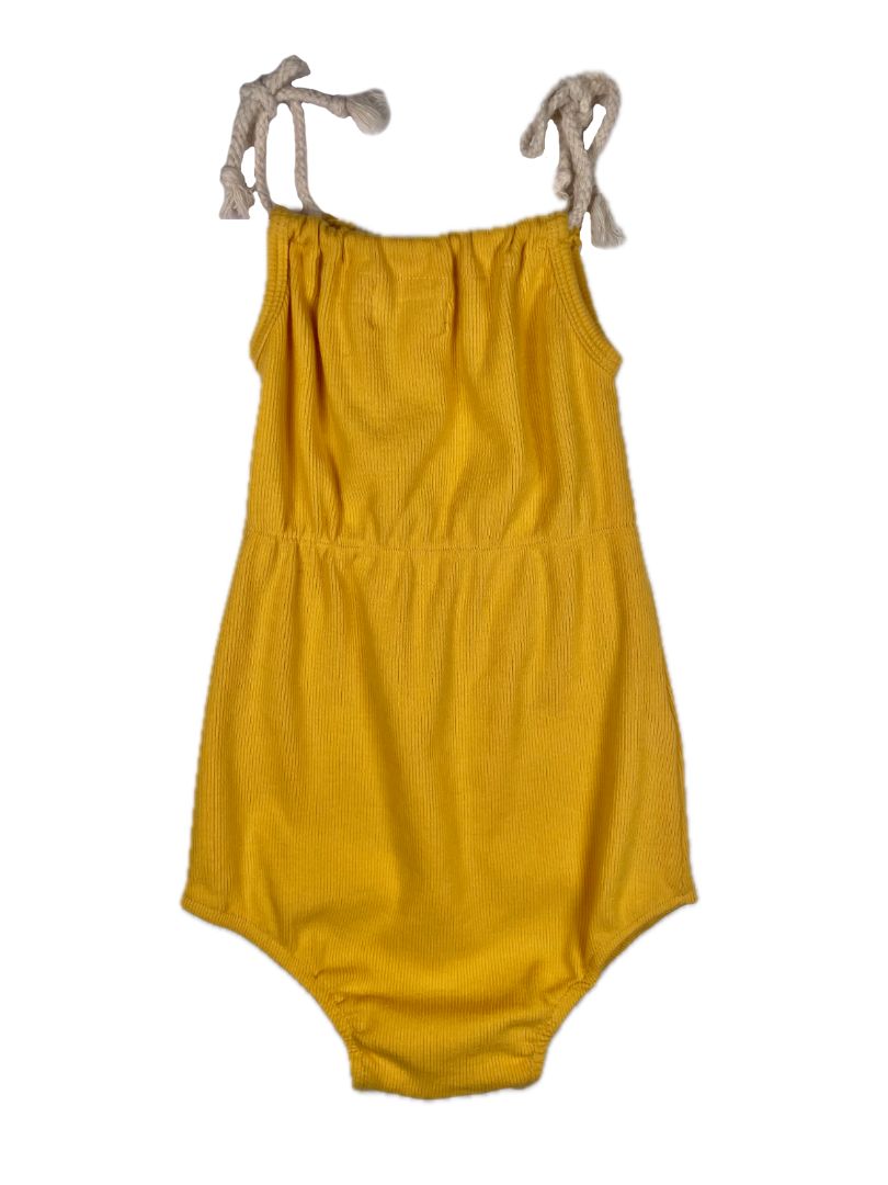 4/4T, Eadaie, Yellow, Rope strap ribbed bodysuit