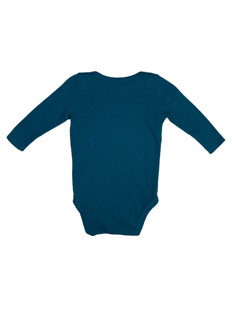 3-6 mo, Life is Good, Blue, Night Owl long-sleeve bodysuit