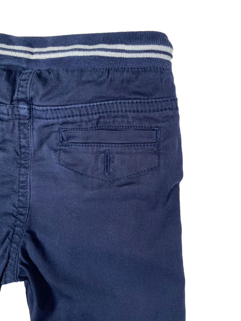 18 mo, Mayoral, Blue, Straight-leg twill drawstring pants