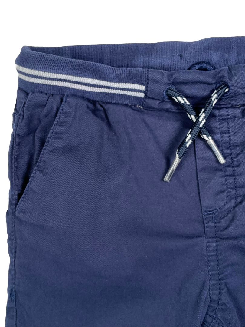 18 mo, Mayoral, Blue, Straight-leg twill drawstring pants
