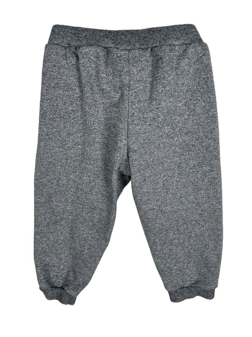 6-9 mo, Mayoral, Grey, Pull-on joggers, soft cotton + stretch, decorative tie
