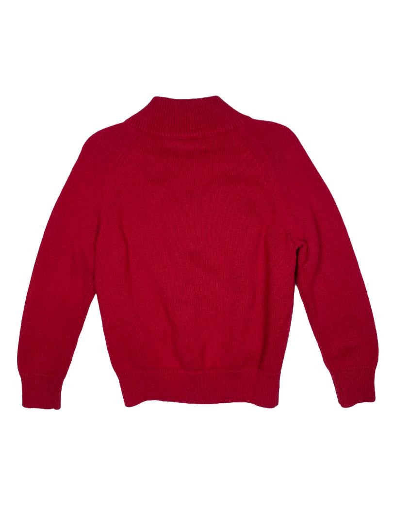 2/2T, J.Crew Crewcuts, Red, Half-zip pullover sweater