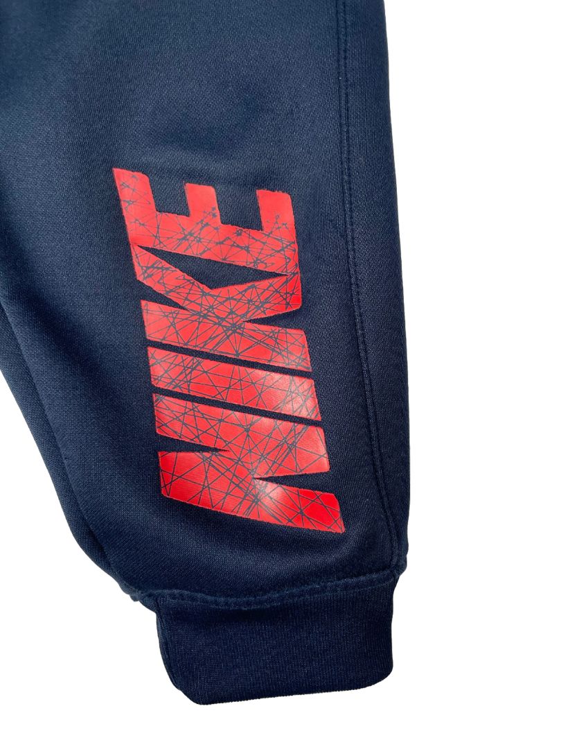 24 mo, Nike, Blue, Dri-fit pull-on sweatpants, red logo on left leg