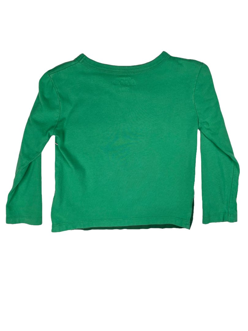 24 mo, OshKosh B'Gosh, Green, Jets graphic long-sleeve t-shirt