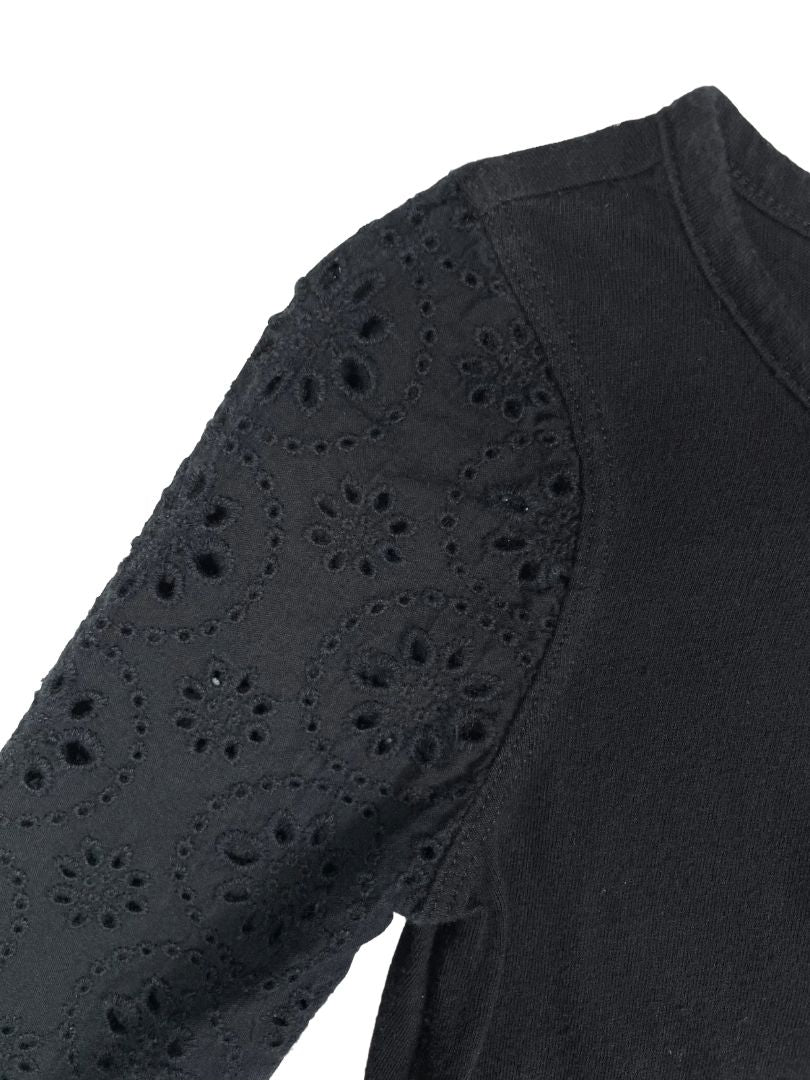 2/2T, babyGap, Black, Shirt with eyelet long-sleeves