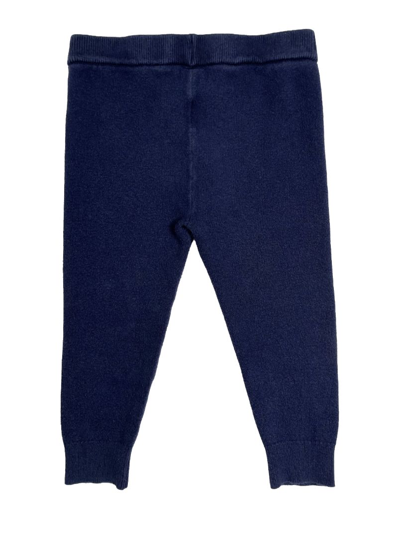 18-24 mo, babyGap, Blue, Knit pull-on leggings with sparkly silver stars on knees