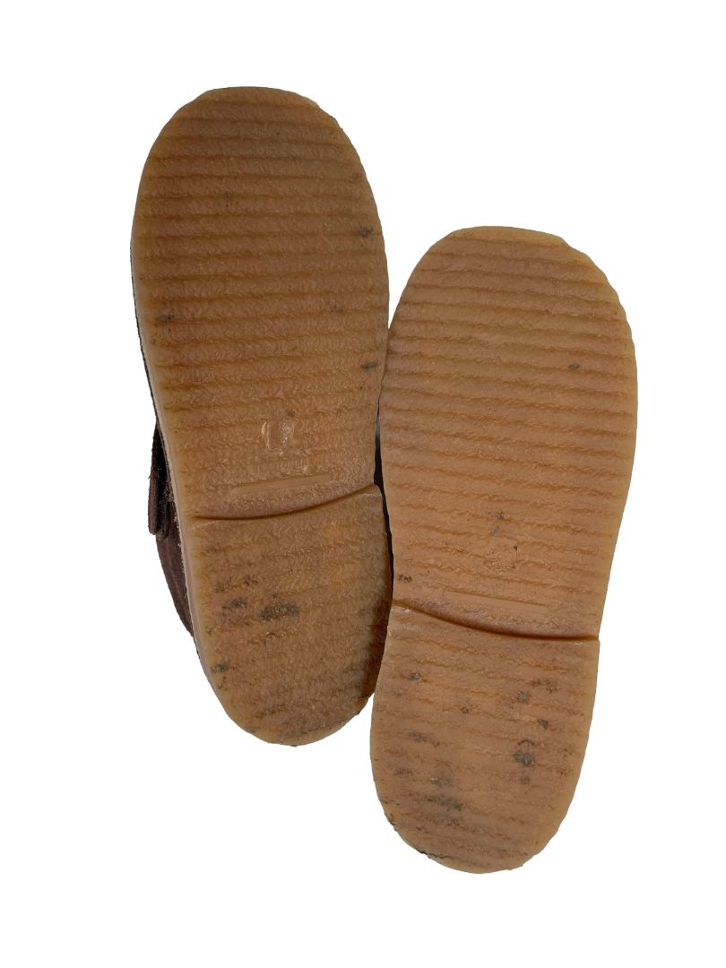 Size 13, Boden, Brown, Suede desert boots, cozy lined, velcro strap
