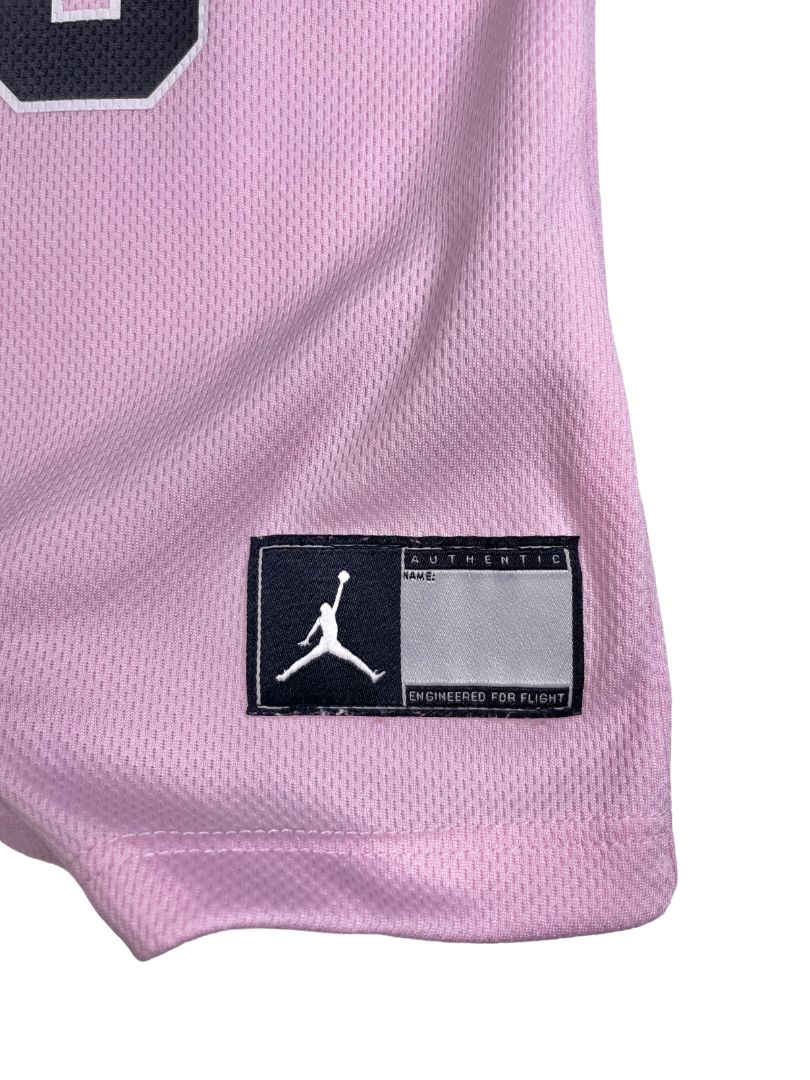 3 mo, Nike Air Jordan, Pink, Jumpman 23 Jersey Romper