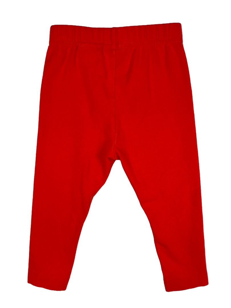 18-24 mo, Hanna Andersson, Red, Pull-on stretch leggings