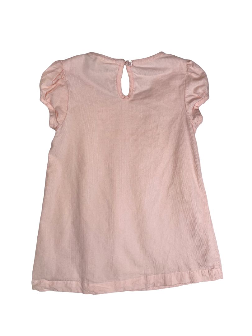 24 mo, First Impressions, Pink, Cap sleeve corduroy dress, smocking at chest