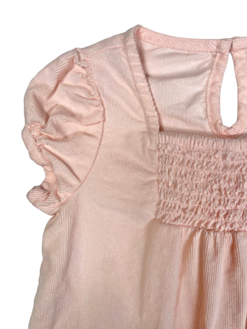 24 mo, First Impressions, Pink, Cap sleeve corduroy dress, smocking at chest