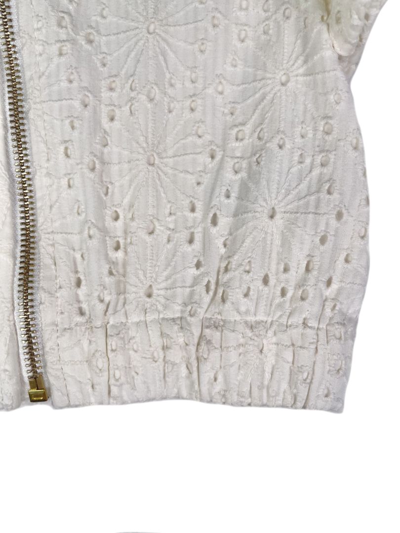 2/2T, Happily Grey, Cream, Embroidered bomber jacket