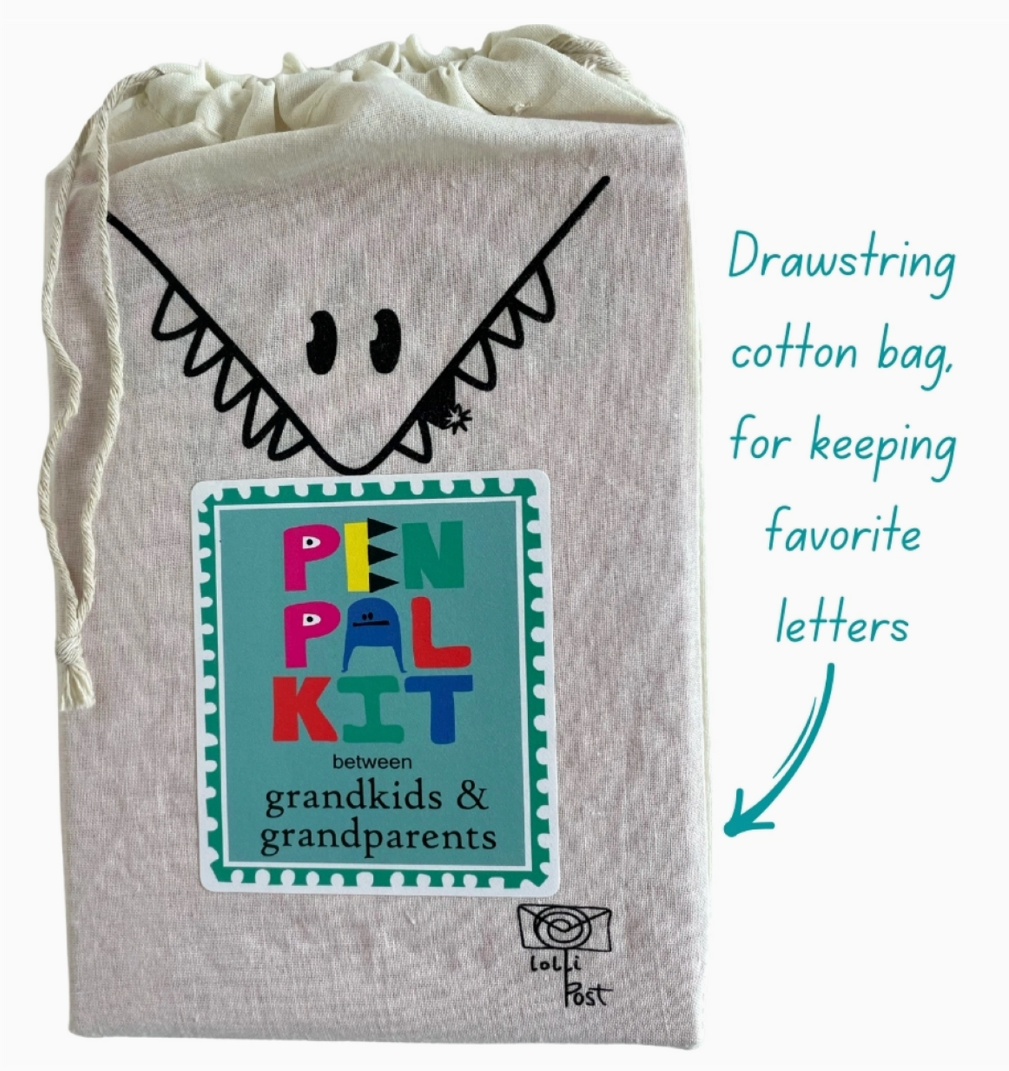LolliPost, Pen Pal Kit between Grandkids & Grandparents