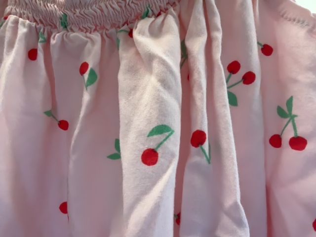4/4T, Cat & Jack, Pink, Flutter strap cherry romper