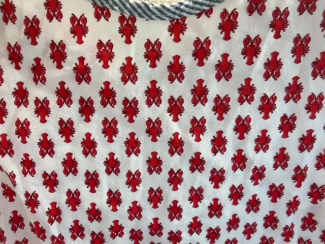 3/3T, Magic Balloon, White, Sleeveless lobster shift dress, tie back