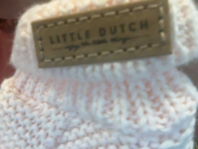 0-3 mo, Little Dutch, Pink, Knit baby booties