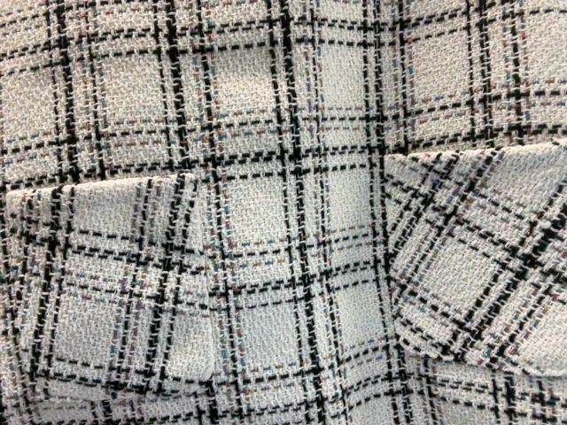 4/4T, Max Studio Kids, White, NEW without tags - Sleeveless black plaid tweed dress, front pockets