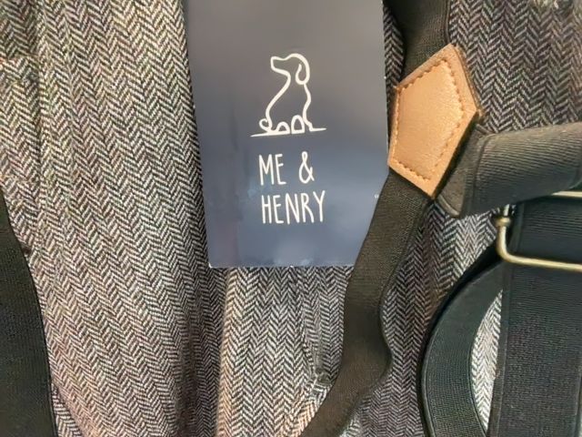 4-5, Me & Henry London, Brown, NEW w/ tags - Herringbone pants + suspenders