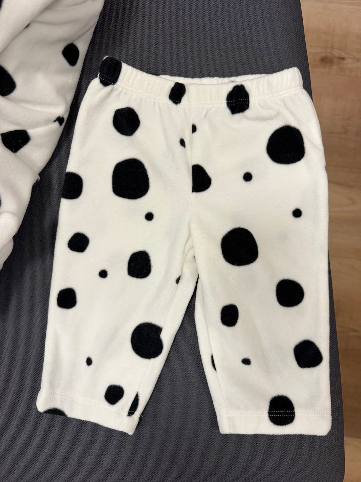 3-6 mo, Carter's, White, Dalmatian hooded zip costume + pants SET