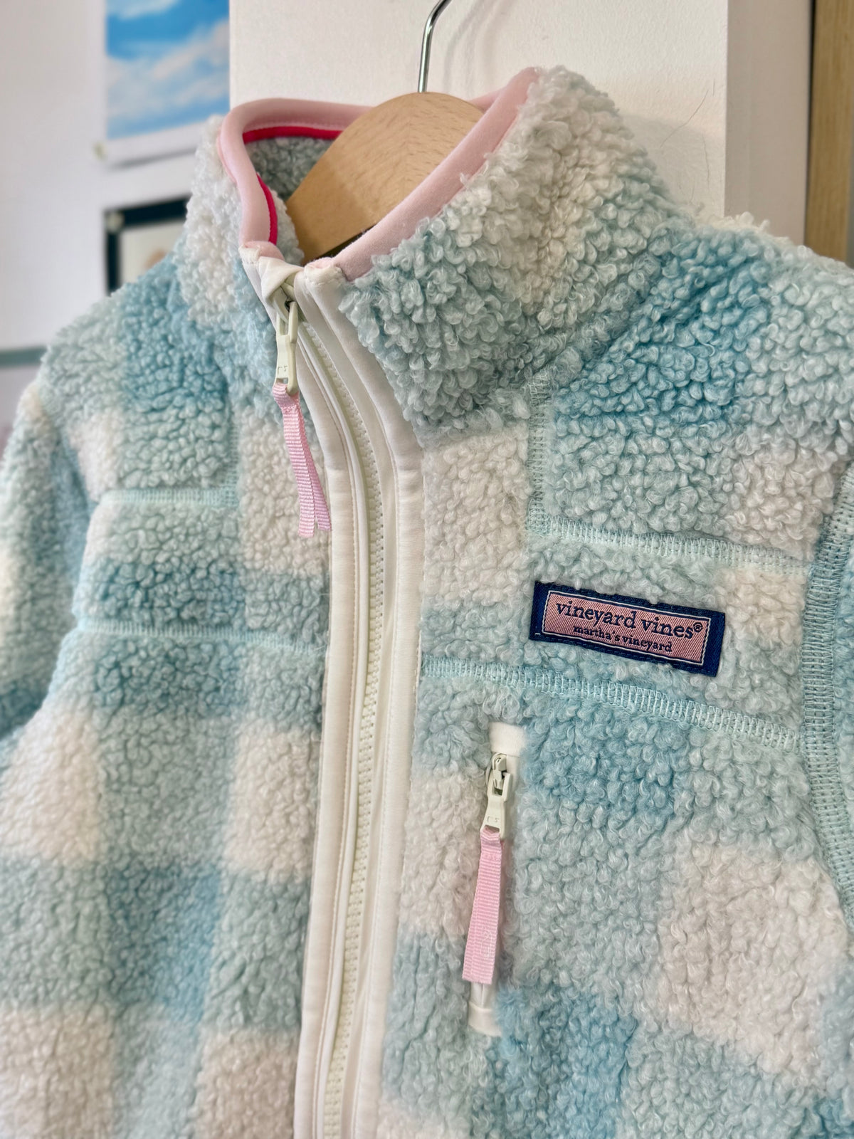 5/5T, Vineyard Vines, Green, NEW w/ tags - Buffalo Check SuperShep Full-Zip Jacket
