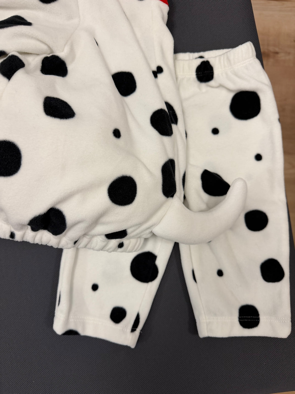 3-6 mo, Carter's, White, Dalmatian hooded zip costume + pants SET