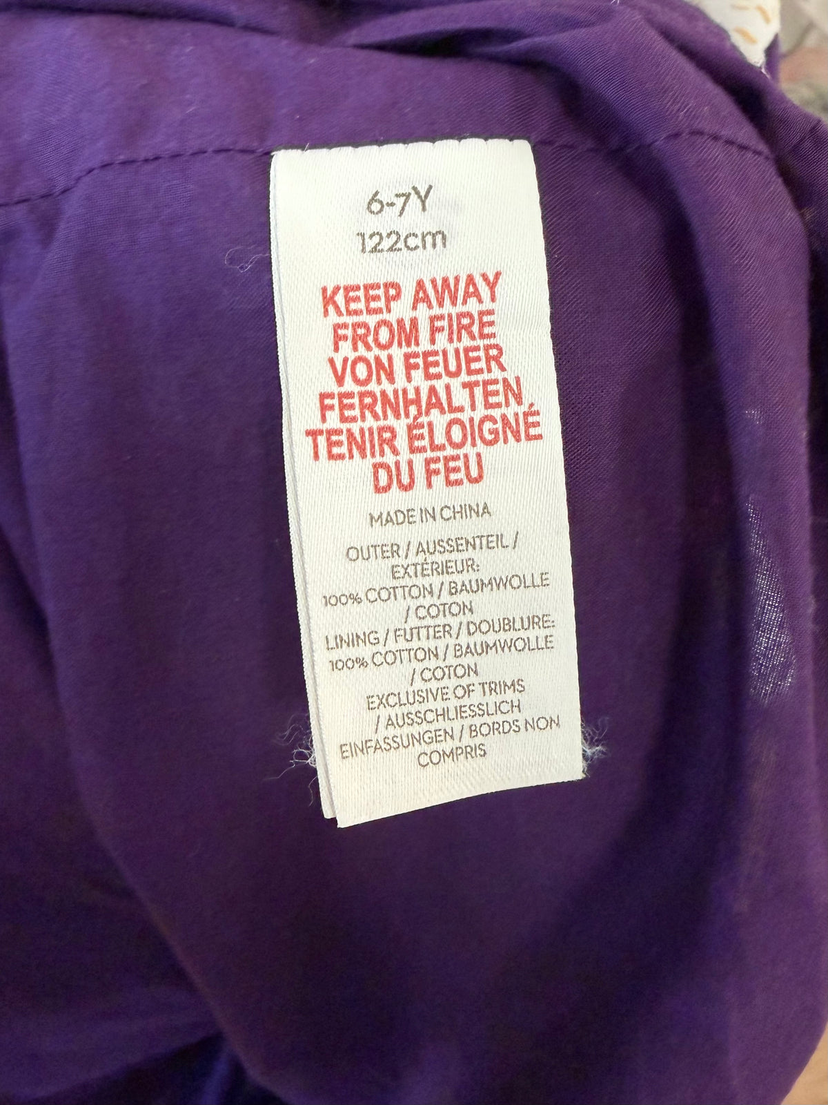 6-7, Boden, Purple, Long-sleeve Harry Potter collab dress, zip back, ruffle collar