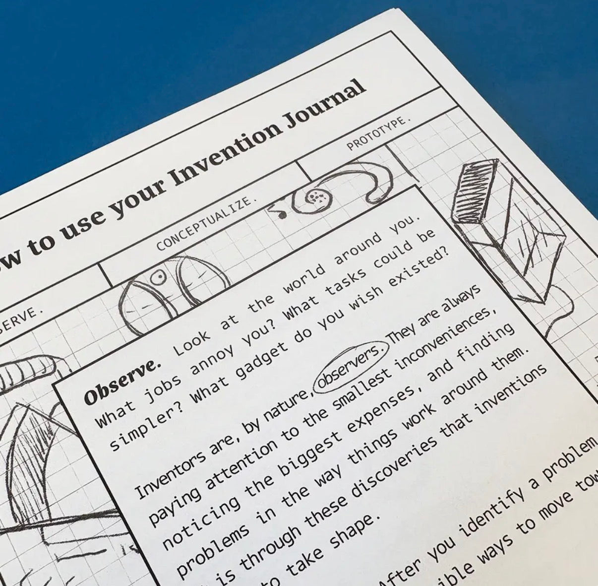 Kat French Design, Kid's Invention Journal Activity Book For Young Inventors