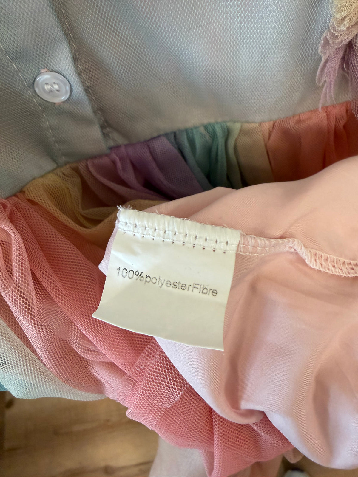 6-7, Lola + The Boys, Pink, Rainbow tulle dress