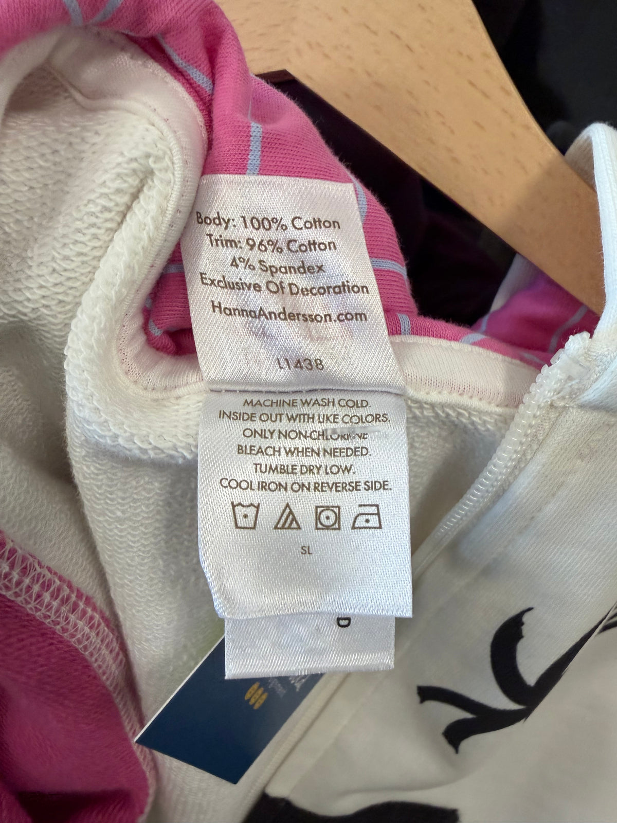 4/4T, Hanna Andersson, White, NEW w/o tags - Marvel Ghost-Spider zip-up terry hoodie w/ eye mask