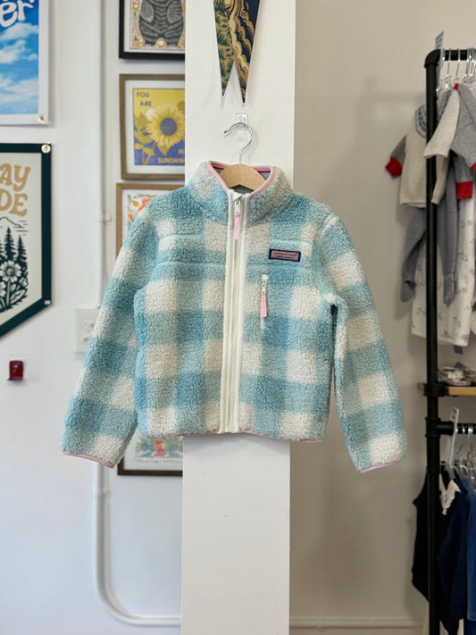 5/5T, Vineyard Vines, Green, NEW w/ tags - Buffalo Check SuperShep Full-Zip Jacket