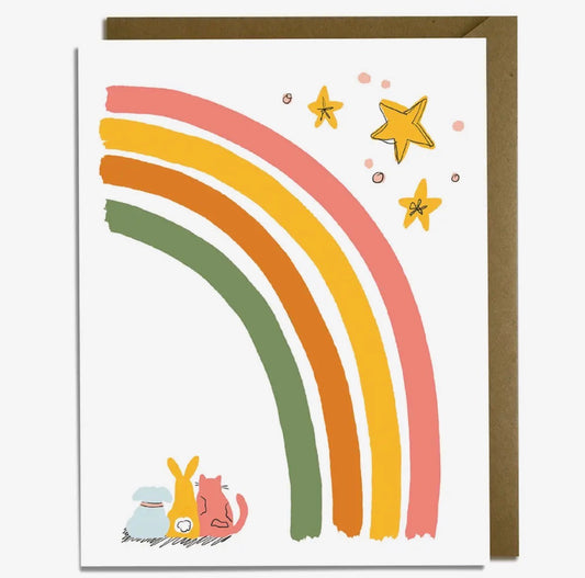 Kat French Design, Any Occasion Friendship Rainbow Card (blank inside)