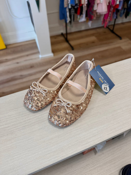 Size 12, babyGap, Pink, NEW w/o tags - Sequin ballet flats