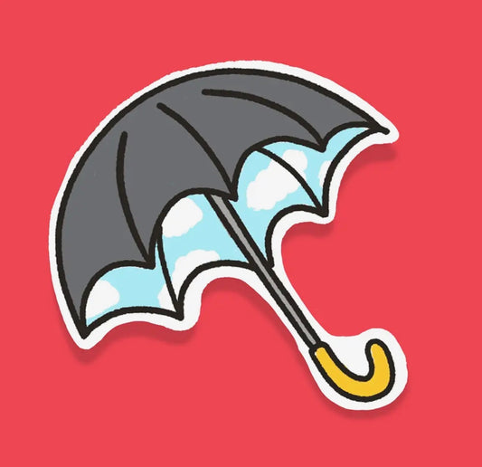 Kat French Design, Umbrella Blue Skies Sticker