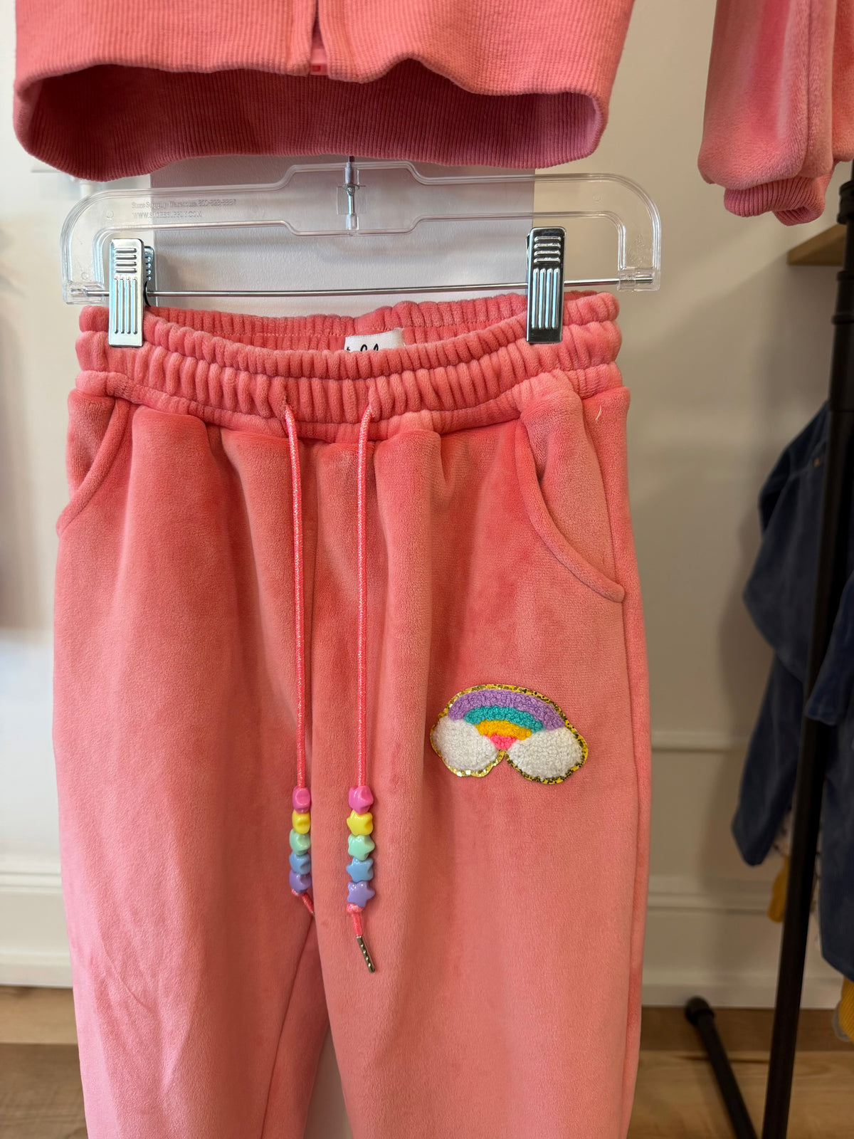 4/4T, Lola + The Boys, Pink, Sparkle unicorn ice cream hoodie + pants SET
