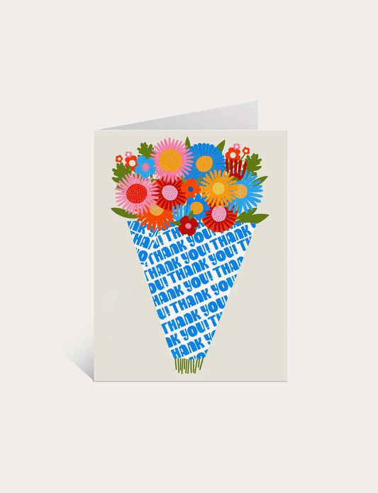 Lisa Congdon Art & Illustration, Thank You Bouquet Greeting Card