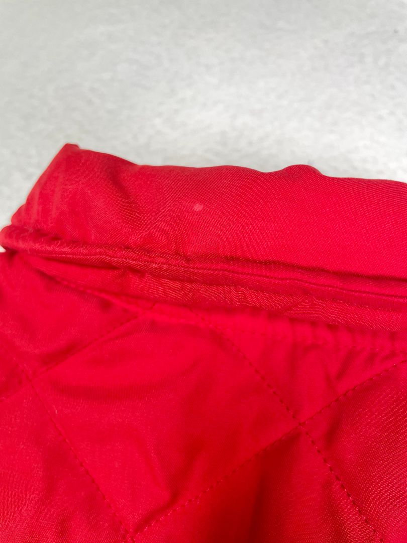 4/4T, Lydia Jane, Red, Quilted snap-up jacket, plaid lining