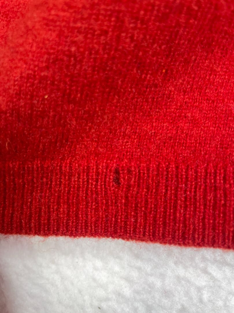 4/4T, Jacadi, Red, Wool & cashmere mix sweater, ruffles at shoulders