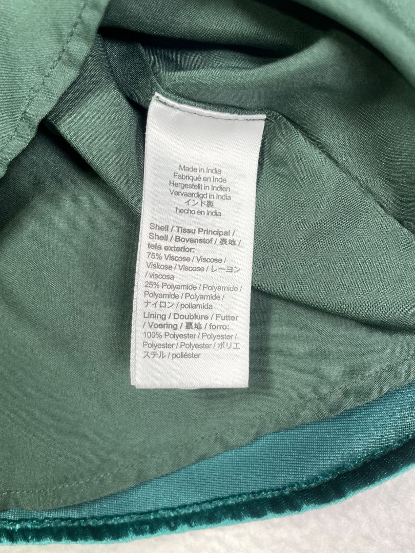 6, J.Crew Crewcuts, Green, Velvet long-sleeve dress, smocked elastic waist