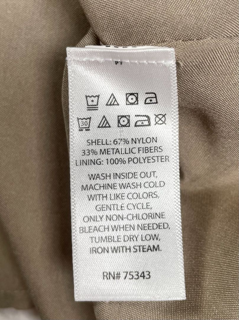 18 mo, Jillian's Closet, Gold, Metallic sleeveless party/special occasion dress, ruffle hem