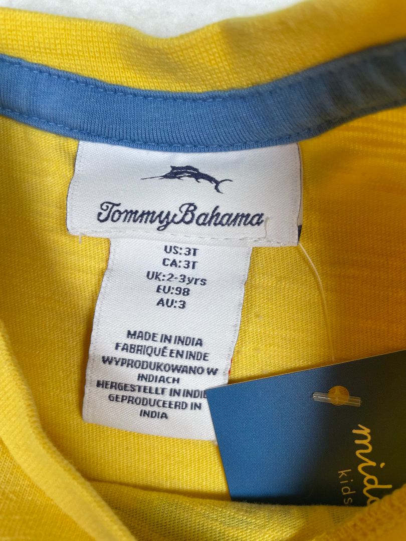 3/3T, Tommy Bahama, Yellow, Beach dinosaur t-shirt