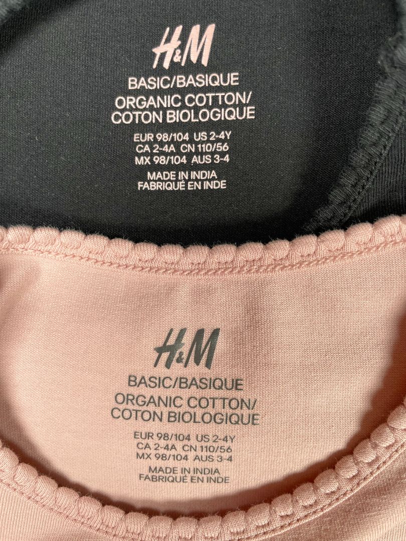2-4Y, H&M, Two-pack long-sleeve shirts, cotton + stretch [2]