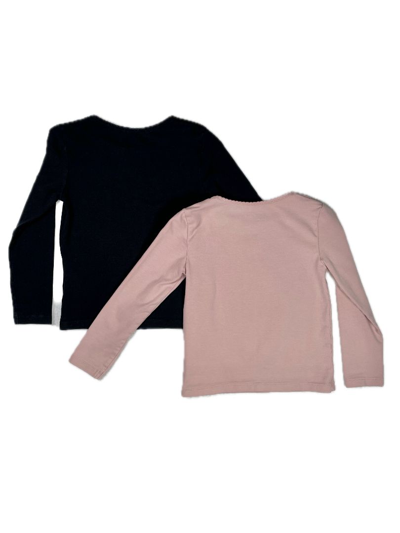 2-4Y, H&M, Two-pack long-sleeve shirts, cotton + stretch [2]