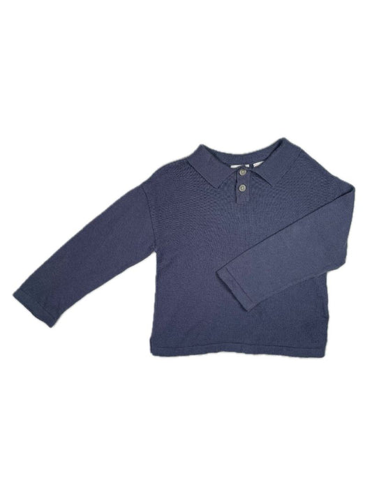 18 mo, Zara, Blue, Collared soft long-sleeve shirt